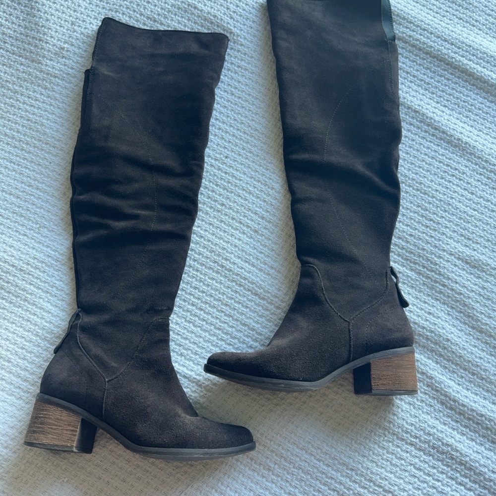 Steve Madden Black Over the Knee Boots